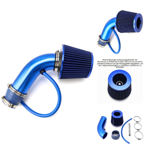 Qwork sportluftfilter 76mm - qwork,